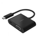BELKIN AVC001BTBK USB-C TO VGA ADAPTER, 60W PD, BLK