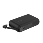 BELKIN BPB021HQBK BOOSTCHARGE POWER BANK 10K, 20W PD WITH INTEGRATED USB-C CABLE, BLACK