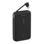 BELKIN BPB021HQBK BOOSTCHARGE POWER BANK 10K, 20W PD WITH INTEGRATED USB-C CABLE, BLACK - Image 2