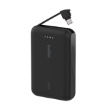 BELKIN BPB021HQBK BOOSTCHARGE POWER BANK 10K, 20W PD WITH INTEGRATED USB-C CABLE, BLACK - Image 3