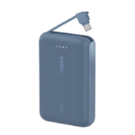 BELKIN BPB021HQBL BOOSTCHARGE POWER BANK 10K, 20W PD WITH INTEGRATED USB-C CABLE, BLUE - Image 3