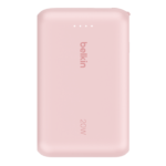 BELKIN BPB021HQPK BOOSTCHARGE POWER BANK 10K, 20W PD WITH INTEGRATED USB-C CABLE, PINK - Image 6