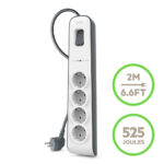 BELKIN BSV400VF2M-V2 SURGE, 4 SOCKETS, 525J, 2M, UPDATED VERSION2 - Image 2