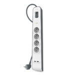 BELKIN BSV401VF2M SURGE, 4 SOCKETS, 525J, 2M, 2 USB-2.4A SHARED