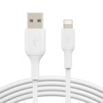 BELKIN CAA001BT1MWH LIGHTNING TO USB-A CABLE, 1M, WHITE