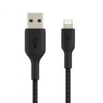 BELKIN CAA002BT1MBK LIGHTNING TO USB-A CABLE_BRAIDED, 1M, BLACK - Image 3