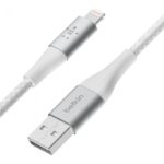 BELKIN CAA002BT2MWH LIGHTNING TO USB-A CABLE_BRAIDED, 2M, WHITE - Image 2