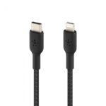 BELKIN CAA004BT1MBK LIGHTNING TO USB-C CABLE_BRAIDED, 1M, BLACK - Image 3