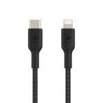 BELKIN CAA004BT2MBK LIGHTNING TO USB-C CABLE_BRAIDED, 2M, BLACK - Image 4