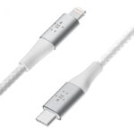 BELKIN CAA004BT2MWH LIGHTNING TO USB-C CABLE_BRAIDED, 2M, WHITE - Image 5