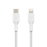 BELKIN CAA004BT2MWH LIGHTNING TO USB-C CABLE_BRAIDED, 2M, WHITE - Image 7