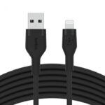 BELKIN CAA008BT1MBK BOOST CHARGE™  USB-A TO LTG_SILICONE, 1M, BLACK - Image 2