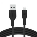 BELKIN CAA008BT1MBK BOOST CHARGE™  USB-A TO LTG_SILICONE, 1M, BLACK - Image 3
