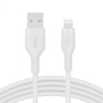 BELKIN CAA008BT2MWH BOOST CHARGE™  USB-A TO LTG_SILICONE, 2M, WHITE - Image 2