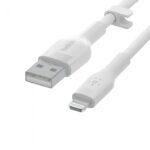 BELKIN CAA008BT2MWH BOOST CHARGE™  USB-A TO LTG_SILICONE, 2M, WHITE - Image 3