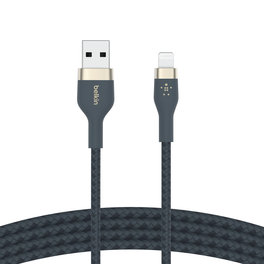 CAA008bt3MBK_1-3.jpg BELKIN CAA008BT3MBK BOOST CHARGE™ USB-A TO LTG_SILICONE, 3M, BLACK - Image 1