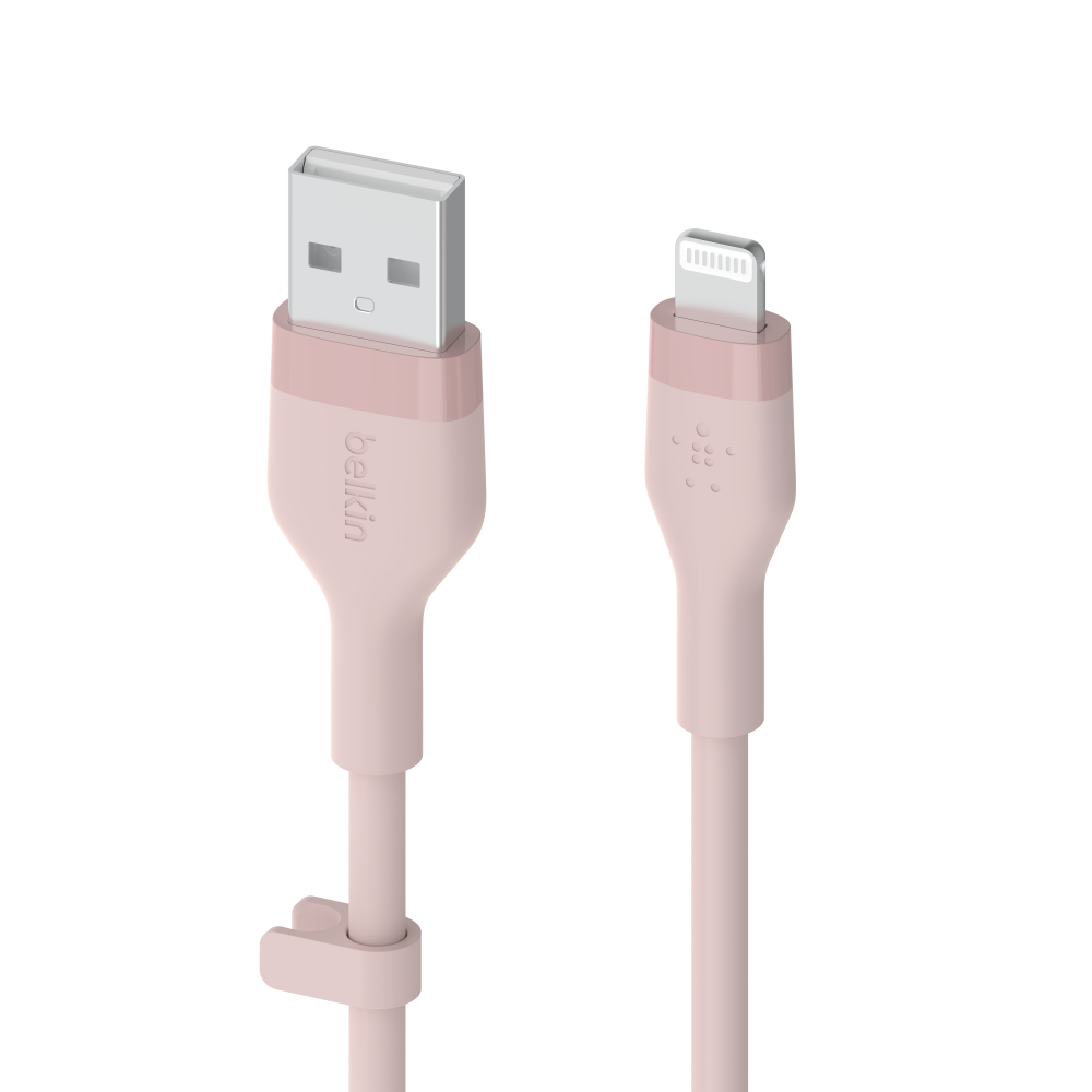 CAA008bt3MPK_1-3.jpg BELKIN CAA008BT3MPK BOOST CHARGE™ USB-A TO LTG_SILICONE, 3M, PINK - Image 1