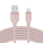 BELKIN CAA008BT3MPK BOOST CHARGE™  USB-A TO LTG_SILICONE, 3M, PINK - Image 2
