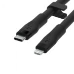 BELKIN CAA009BT3MBK BOOST CHARGE™  USB-C TO LTG_SILICONE, 3M, BLACK - Image 4