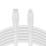 BELKIN CAA009BT3MWH BOOST CHARGE™  USB-C TO LTG_SILICONE, 3M,  WHITE - Image 3