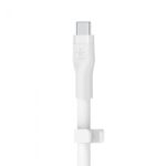 BELKIN CAA009BT3MWH BOOST CHARGE™  USB-C TO LTG_SILICONE, 3M,  WHITE - Image 4