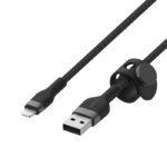 BELKIN CAA010BT1MBK BOOST CHARGE™  USB-A TO LTG_BRAIDED SILICONE, 1M, BLACK - Image 2