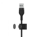 BELKIN CAA010BT1MBK BOOST CHARGE™  USB-A TO LTG_BRAIDED SILICONE, 1M, BLACK - Image 3