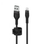 BELKIN CAA010BT2MBK BOOST CHARGE™  USB-A TO LTG_BRAIDED SILICONE, 2M, BLACK - Image 2