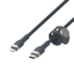 BELKIN CAA011BT1MBL BOOST CHARGE™  USB-C TO LTG_BRAIDED SILICONE, 1M, BLUE - Image 3