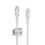 BELKIN CAA011BT1MWH BOOST CHARGE™  USB-C TO LTG_BRAIDED SILICONE, 1M, WHITE - Image 5