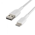 BELKIN CAB002BT3MWH USB-A TO USB-C CABLE_BRAIDED, 3M, WHITE - Image 8