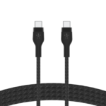BELKIN CAB011BT1MBW2PK BOOST CHARGE™  USB-C TO USB-C 2.0_BRAIDED SILICONE, 1M, BLACK &AMP; WHITE, 2PACK - Image 3