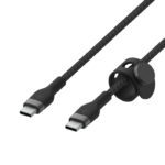 BELKIN CAB011BT1MBW2PK BOOST CHARGE™  USB-C TO USB-C 2.0_BRAIDED SILICONE, 1M, BLACK &AMP; WHITE, 2PACK - Image 4