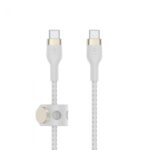 BELKIN CAB011BT1MWH BOOST CHARGE™  USB-C TO USB-C 2.0_BRAIDED SILICONE, 1M, WHITE