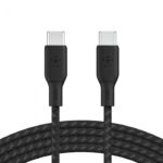 BELKIN CAB014BT2MBK BOOST CHARGE™  USB-C TO USB-C 2.0_BRAIDED SILICONE, 2M, BLACK 100W - Image 4