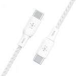 BELKIN CAB014BT2MWH BOOST CHARGE™  USB-C TO USB-C 2.0_BRAIDED SILICONE, 2M, WHITE 100W - Image 5