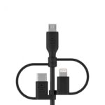 BELKIN CAC001BT1MBK UNIVERSAL CHARGING CABLE (LIGHTNING/MICRO-USB/USB-C TO USB-A), 1M, BLACK - Image 2