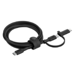 BELKIN CAC003HQ1.5MBK 2-IN-1 USB-C &AMP; LTG BRAIDED CABLE, PCR, 1.5M, BLK