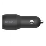 BELKIN CCE001BT1MBK DUAL USB-A CAR CHARGER W/ 1M PVC A-C, 24W, BLK - Image 2