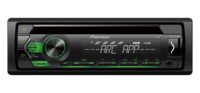 PIONEER DEH-S121UBG HEADUNIT 1-DIN RADIO USB/CD GREEN &AMP; REMOTE
