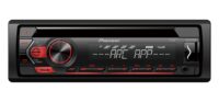 PIONEER DEH-S121UB HEADUNIT 1-DIN RADIO USB/CD RED &AMP; REMOTE