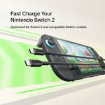 BELKIN ENA008HQ2MBK USB-C TO USB-C CABLE 60W FOR NINTENDO SWITCH 2 - Image 2