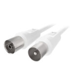BELKIN F3Y054BF5MWHT-P CABLE,ANTENNA,COAX,M/F,5M,75DB,WHITE,NICKEL-PLATED - Image 2
