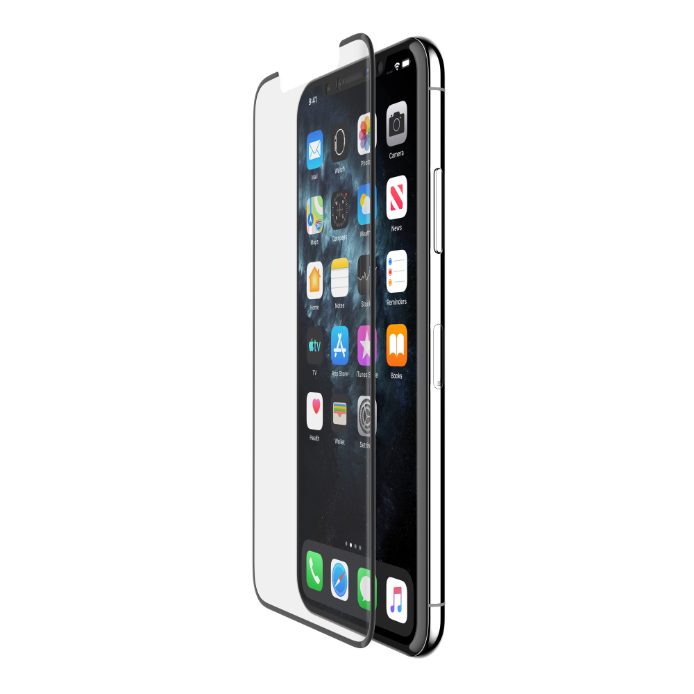 Belkin ScreenForce InvisiGlass Ultra Screen Protectors BELKIN F8W944ZZBLK SCREENFORCE INVISIGLASS ULTRA CURVE FOR iPhone 11 Pro Max, iPhone XS Max - Image 1