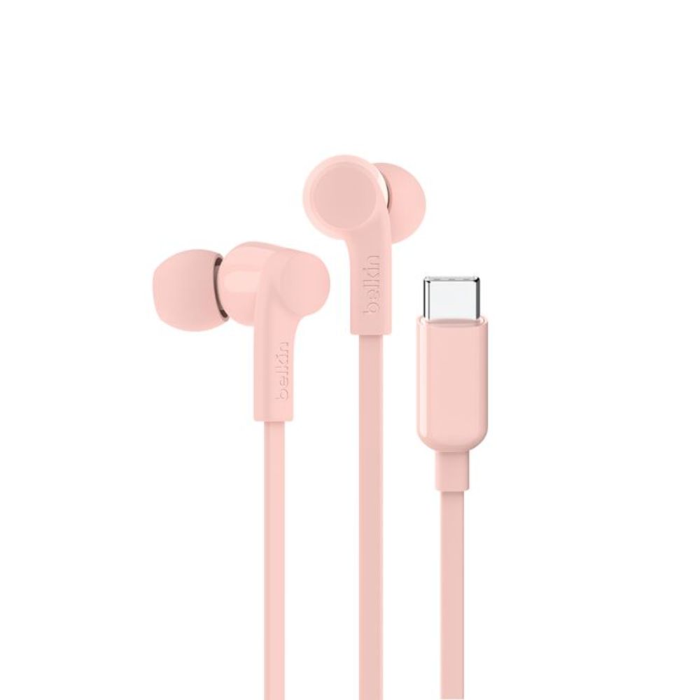 G3H0002hqPKV2_1-1.jpg BELKIN G3H0002HQPKV2 USB-C® WIRED EARBUDS WITH ADJUSTABLE VOLUME LIMITER, PINK - Image 1