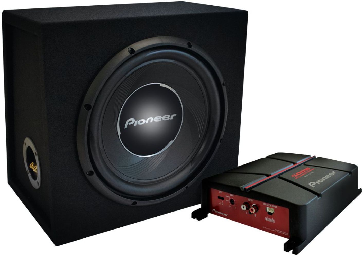 GXT-3730B-SET_1-1.jpg PIONEER GXT-3730B-SET SUBWOOFER AND AMPLIFIER PACKAGE, INCLUDING 30 CM SUBWOOFER IN SEALED ENCLOSURE, 2-CHANNEL BRIDGEABLE AMPLIFIER AND - Image 1
