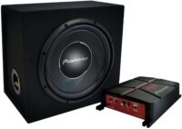 PIONEER GXT-3730B SUBWOOFER AND AMPLIFIER PACKAGE, INCLUDING 30 CM SUBWOOFER IN SEALED ENCLOSURE AND A 2-CHANNEL BRIDGEABLE AMPLIFIER