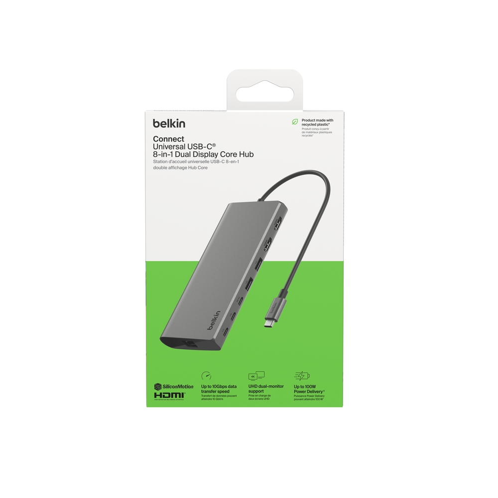 INC015BTSGY-CZ_1-3.jpg BELKIN INC015BTSGY-CZ USB-C 8-IN-1 DUAL DISPLAY HUB - Image 1