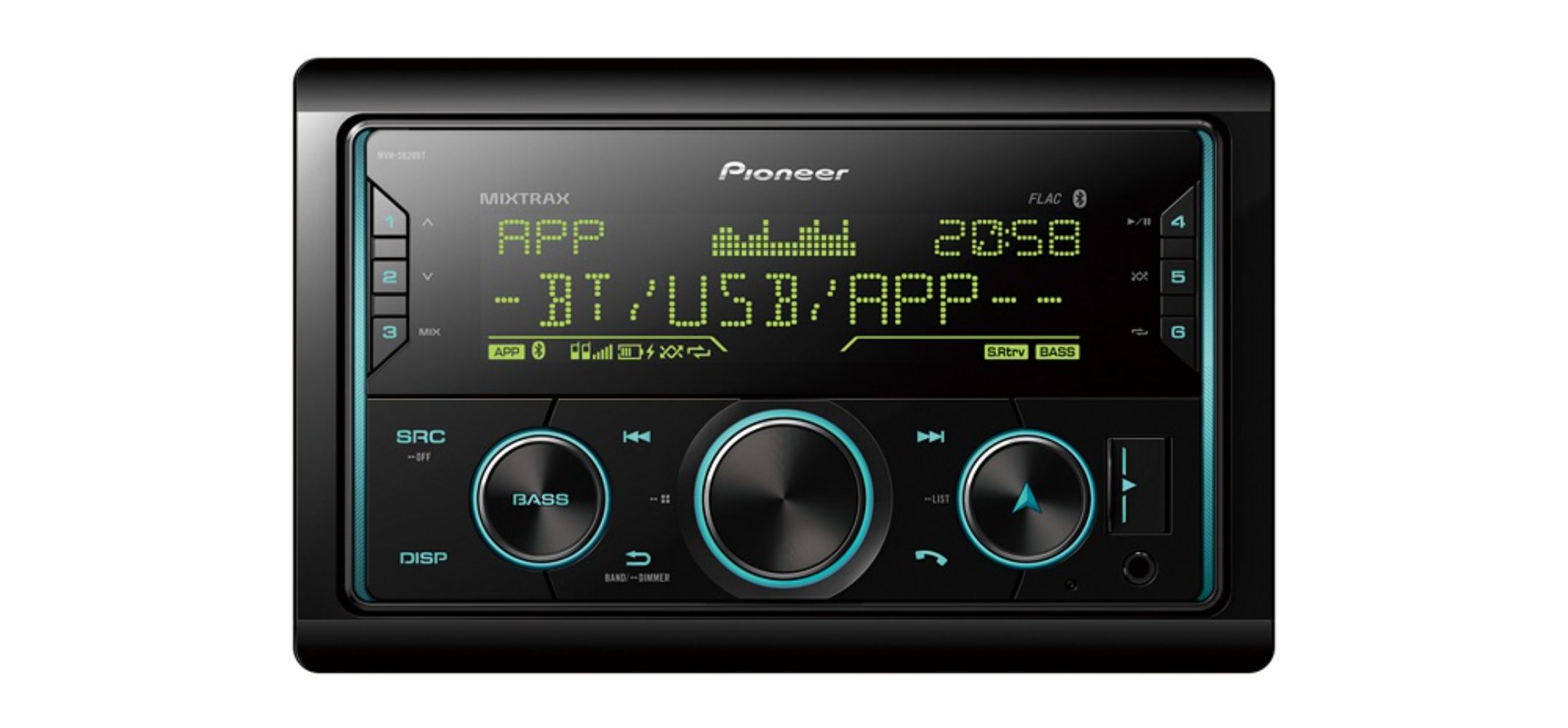 MVH-S620BT_1-2.jpg PIONEER MVH-S620BT HEADUNIT 2-DIN USB/ BT/ SHORT CHASSIS/ APPLE & ANDRIOD COMP, MULTI COLOR - Image 1