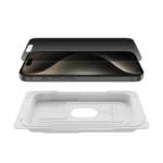 BELKIN OVA149ZZ SCREENFORCE TEMPEREDGLASS PRIVACY ANTI-MICROBIAL SCREEN PROTECTION FOR IPHONE 15 PRO - Image 4